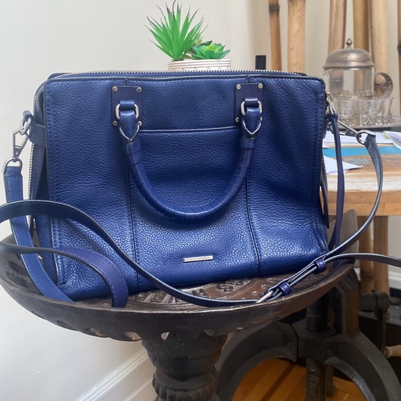 REBECCA MINKOFF | Navy top zip bree fall purse - Picture 2 of 7